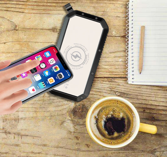 Wireless Solar Power Bank with Torch