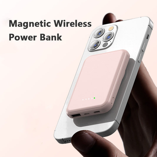 Mini 5000mAh Magnetic Wireless Power Bank