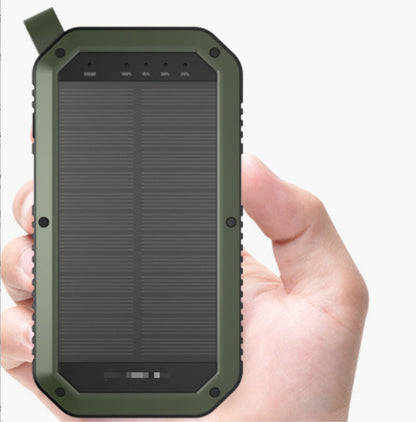 Wireless Solar Power Bank with Torch
