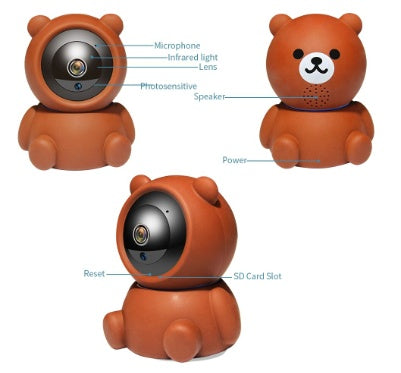 Bear Camera 1080P WiFi IP Security Camera
