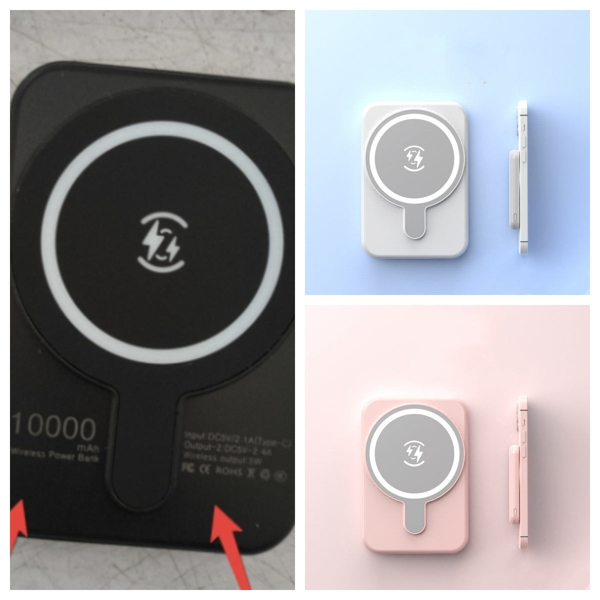 Mini 5000mAh Magnetic Wireless Power Bank